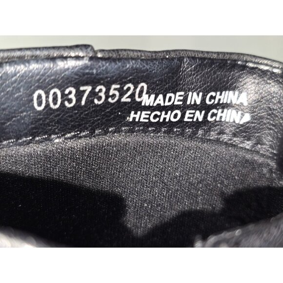 Forever 21 Black Leather Ankle Boots With Studs Size 8.0 Zip NEW Chunky Heel - Picture 4 of 12